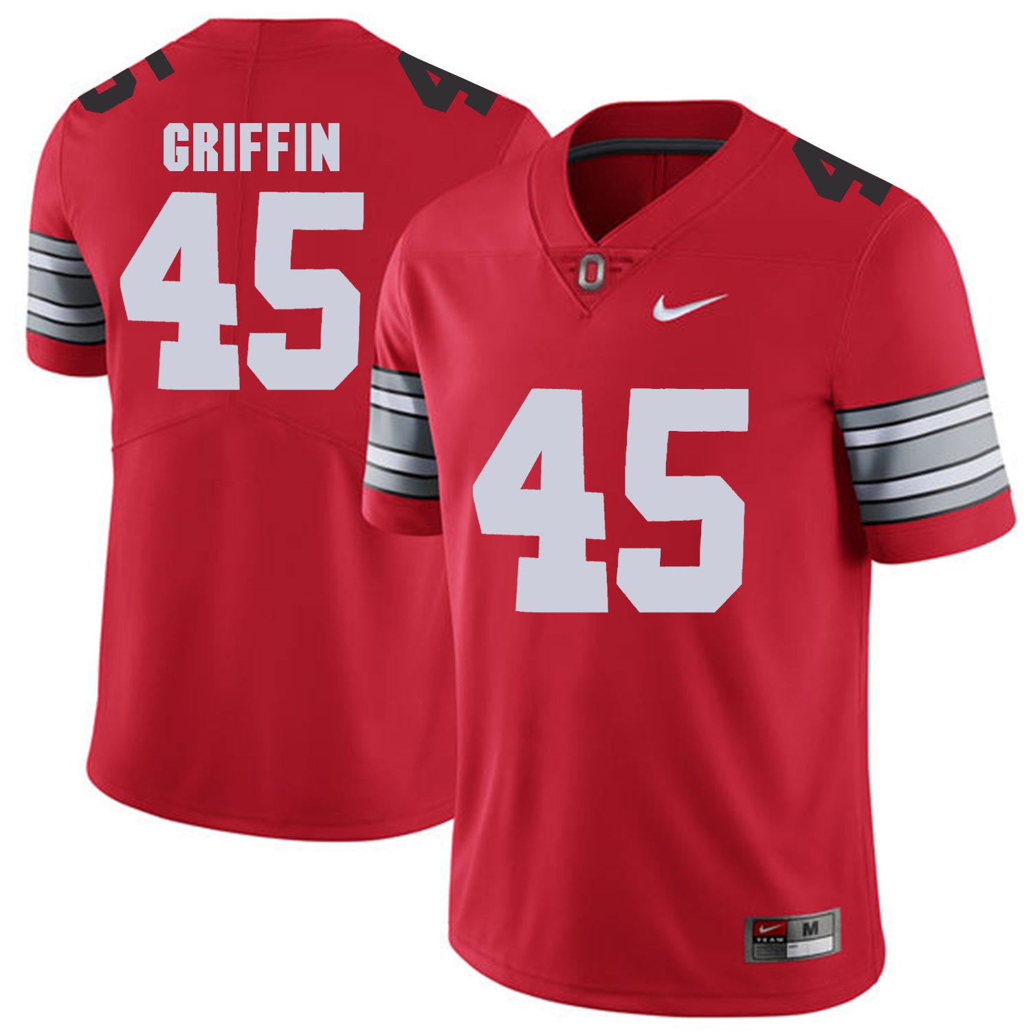Men Ohio State #45 Griffin Red Customized NCAA Jerseys